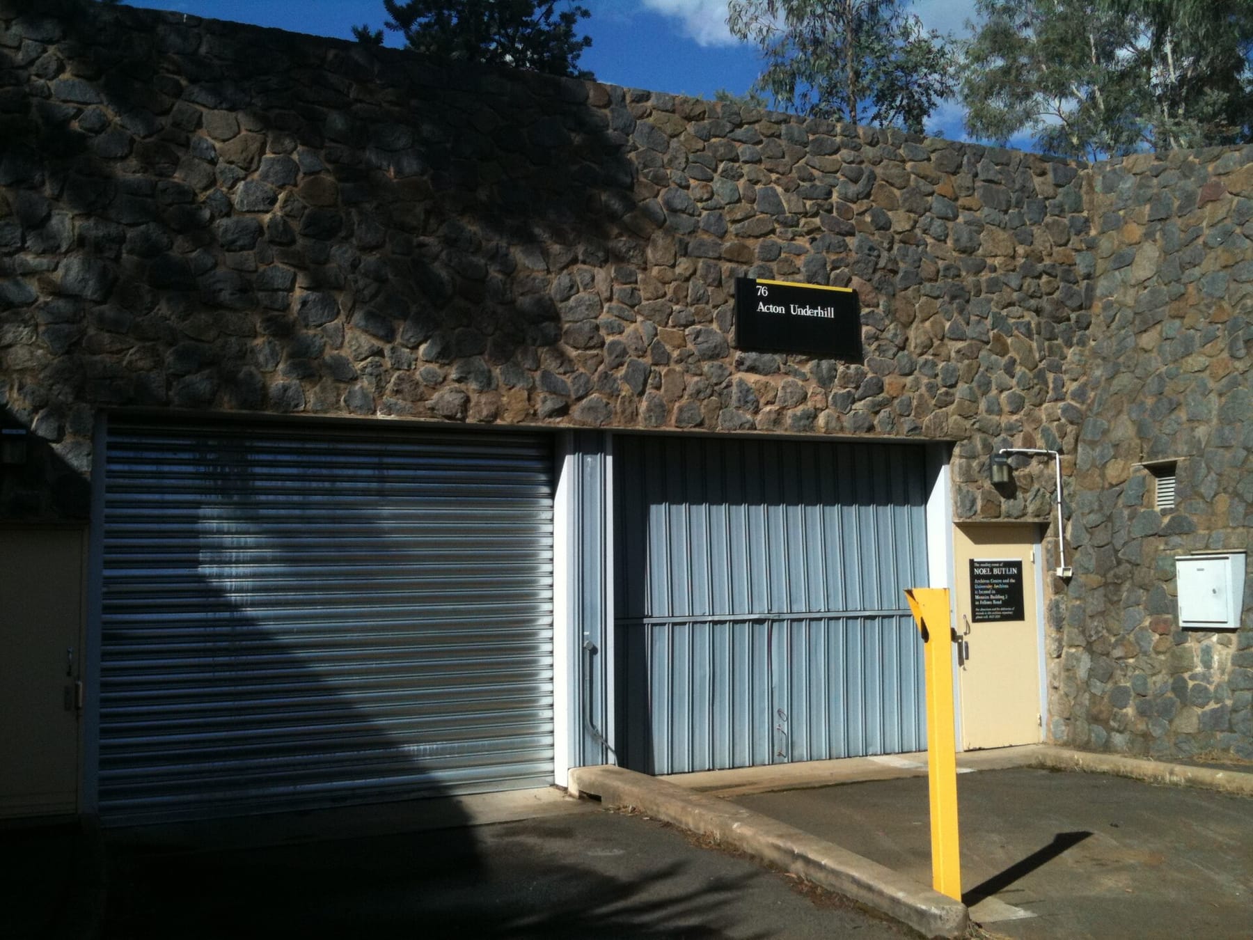 Acton Underhill entrance May 2012 (photograph from the Wikimedia Commons category Australian National University)