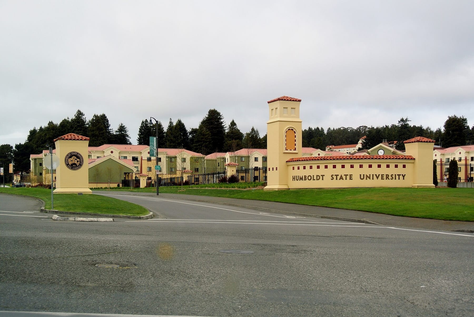 Humboldt State University Entrance (photograph from the Wikimedia Commons category California State Polytechnic University, Humboldt)