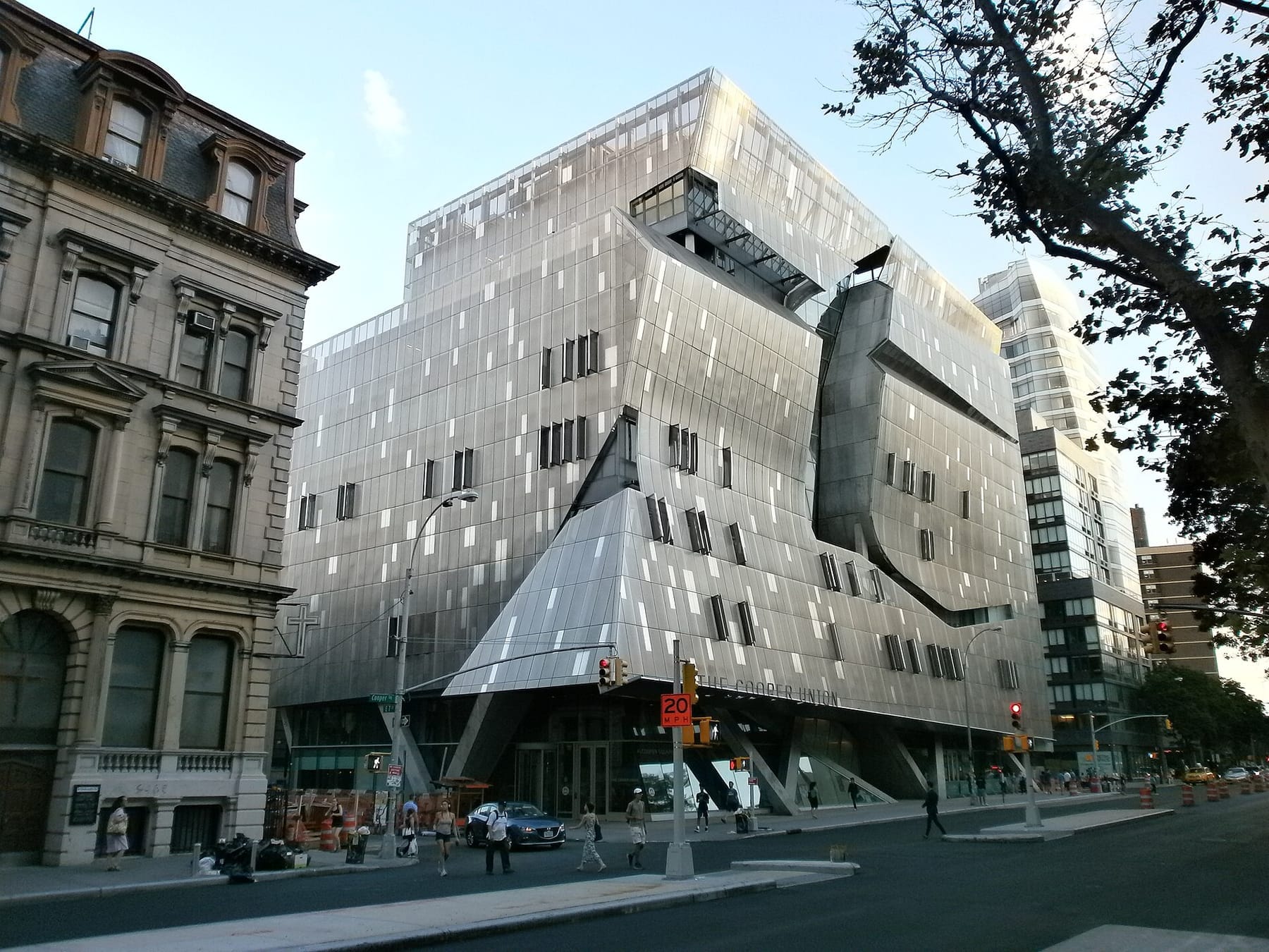 Cooper Union building(NYC) (photograph from the Wikimedia Commons category Cooper Union)