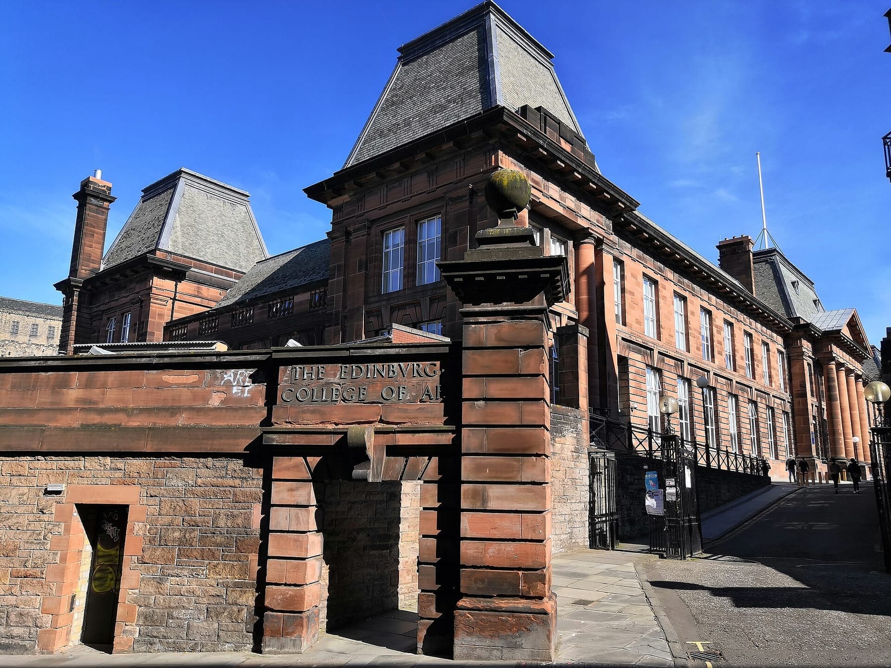ECA Lady Lawson St entrance (photograph from the Wikimedia Commons category Edinburgh College of Art)
