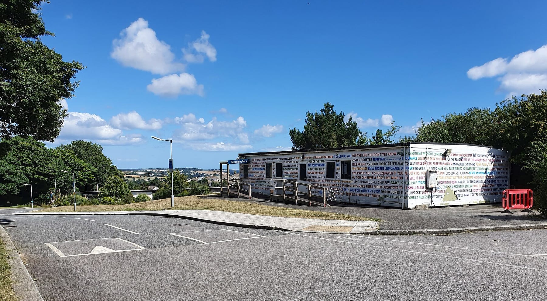 Reprographics building, Falmouth University, Penryn Campus, Cornwall - August 2022 (photograph from the Wikimedia Commons category Falmouth University)