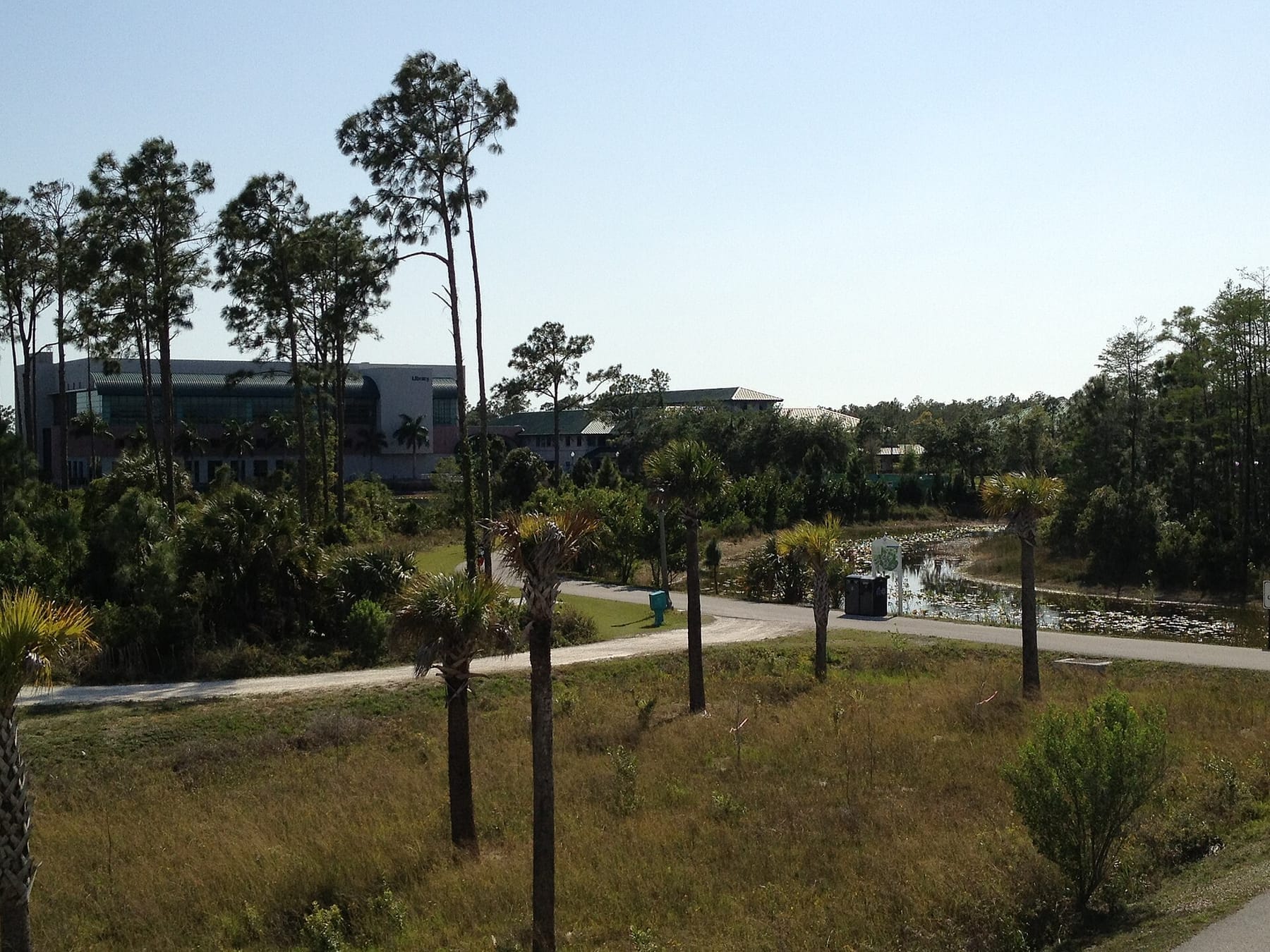 FGCU Library (photograph from the Wikimedia Commons category Florida Gulf Coast University)