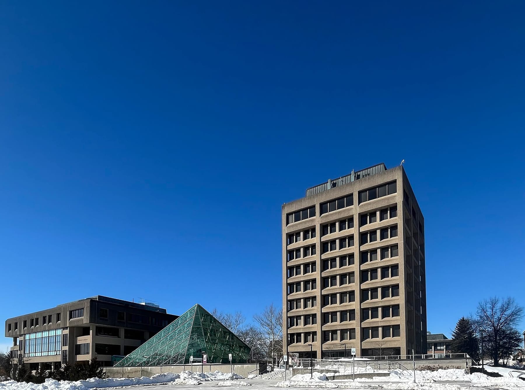 SUNY New Paltz buildings (photograph from the Wikimedia Commons category State University of New York at New Paltz)
