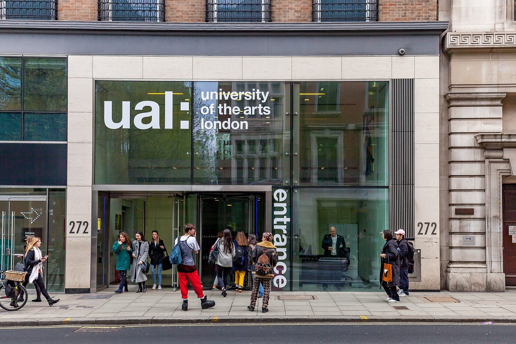 University of the Arts London, Central Services Entrance (photograph from the Wikimedia Commons category University of the Arts London)